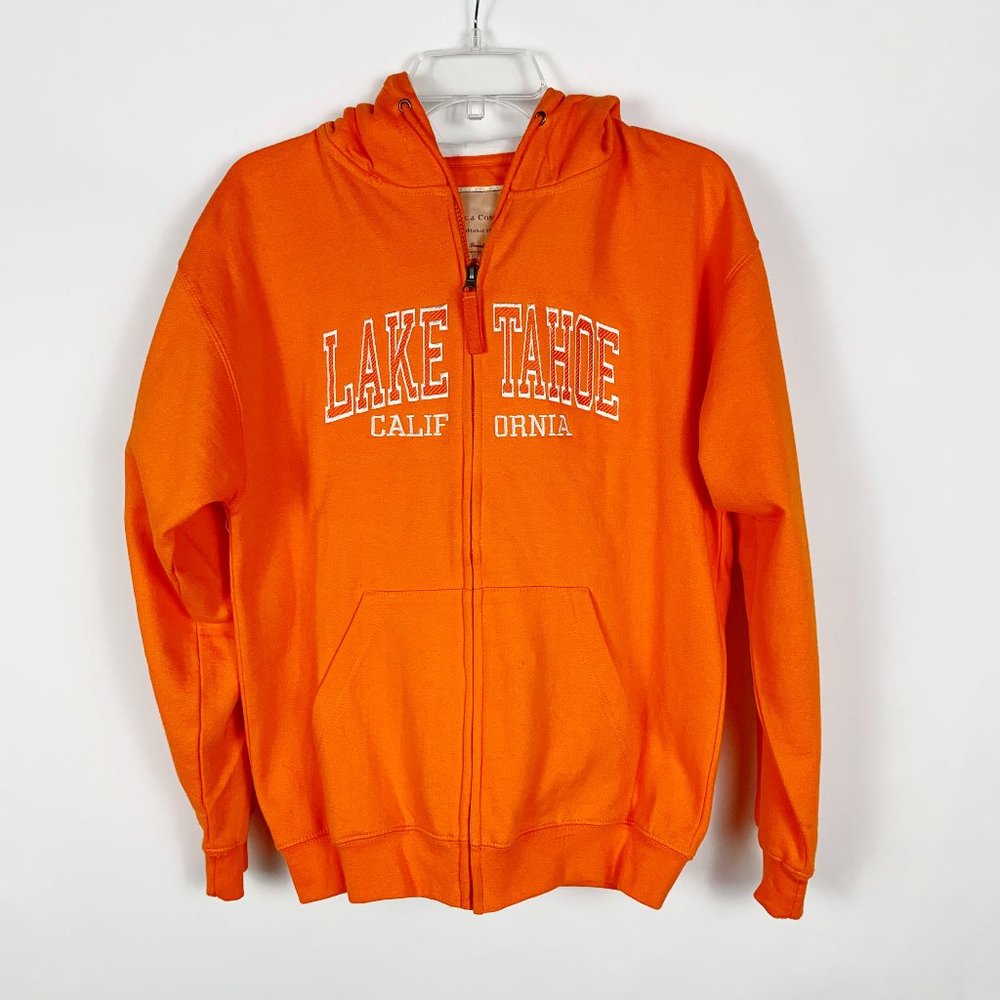 Orange Lake Tahoe Pacific & Company Full Zip Hoodie - Small NWOT